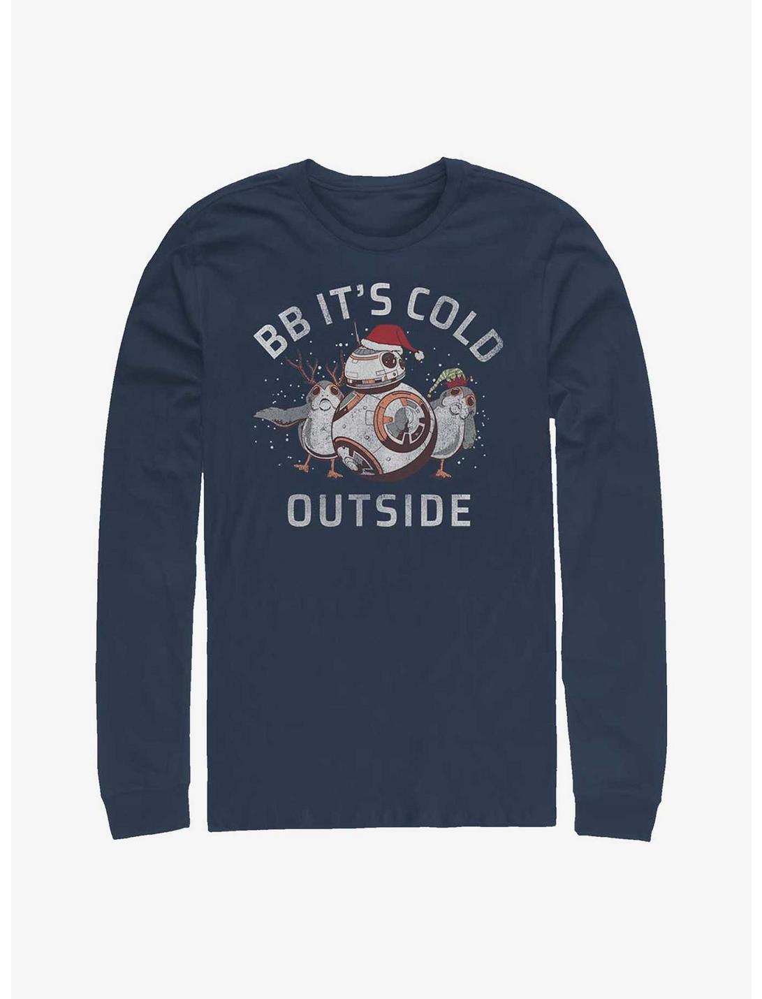 Star Wars BB It's Cold Outside Long-Sleeve T-Shirt, NAVY, hi-res