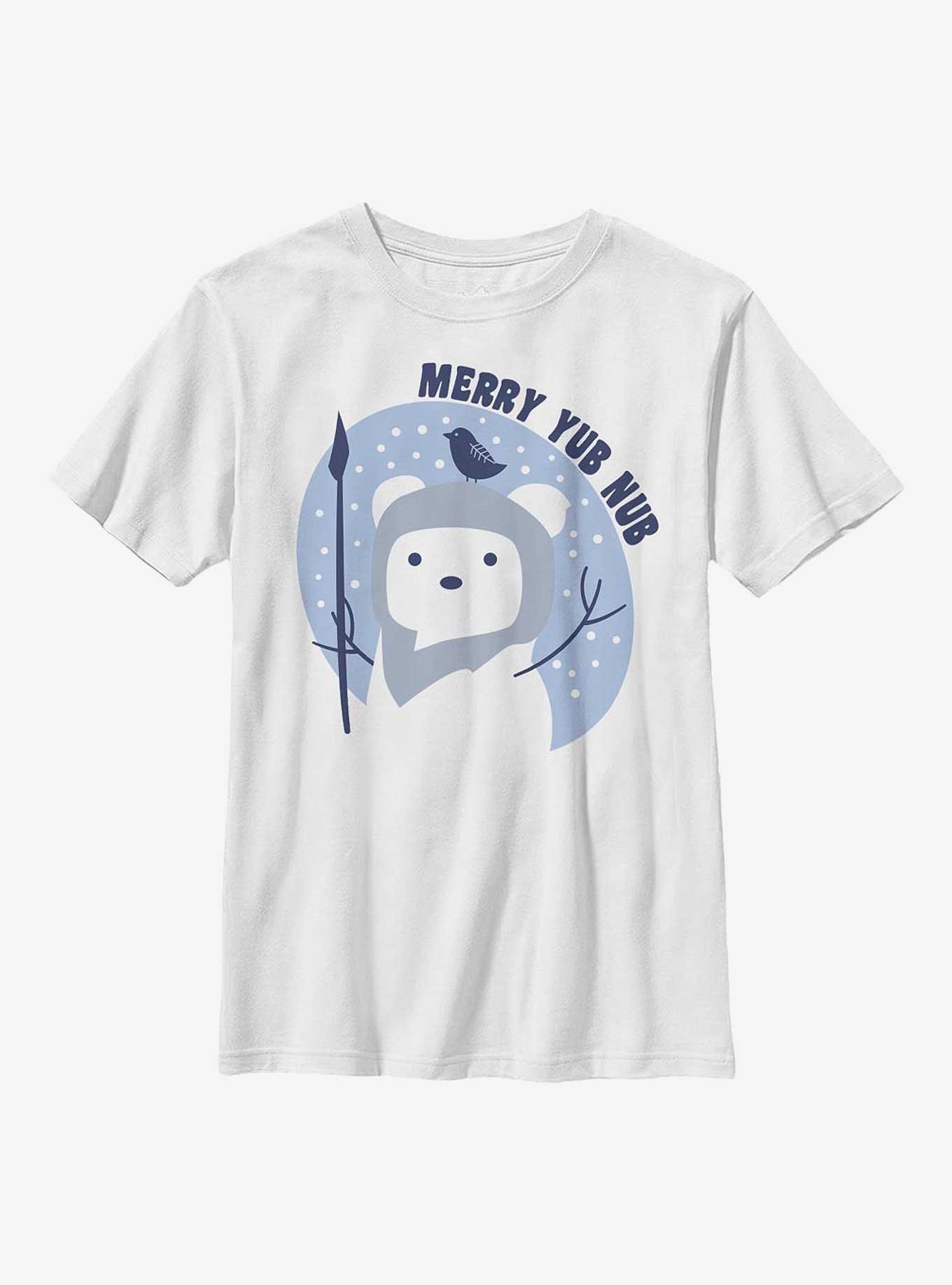 Star Wars Merry Yub Nub Youth T-Shirt, WHITE, hi-res