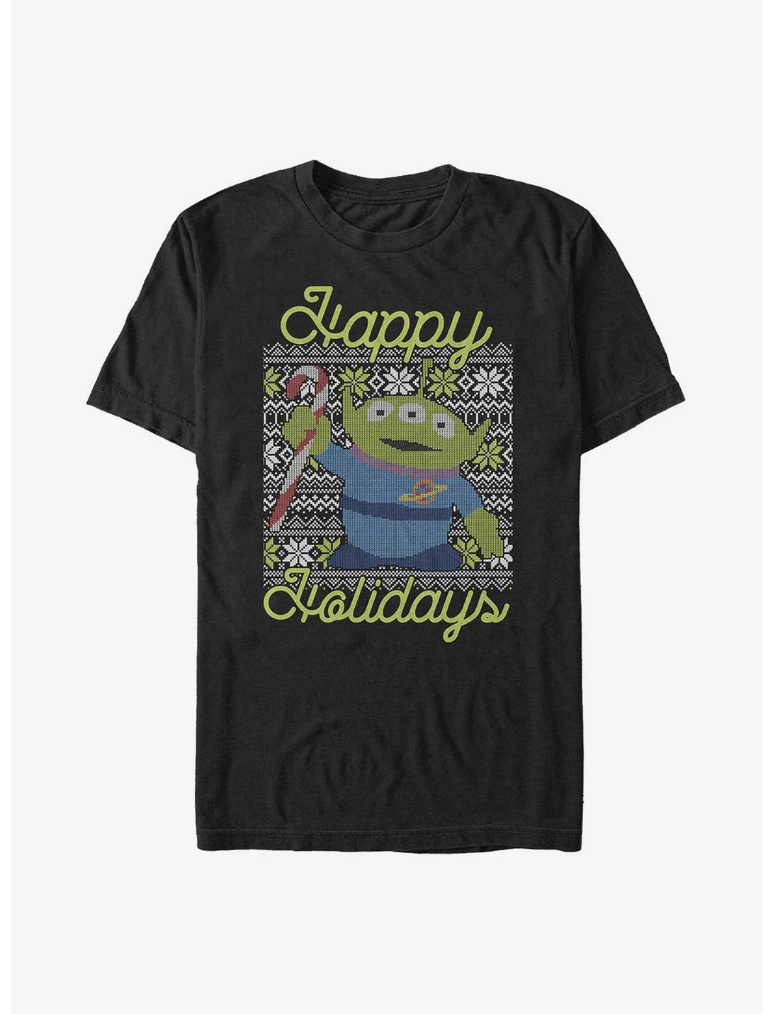 Disney Pixar Toy Story Alien Happy Holidays T-Shirt, BLACK, hi-res