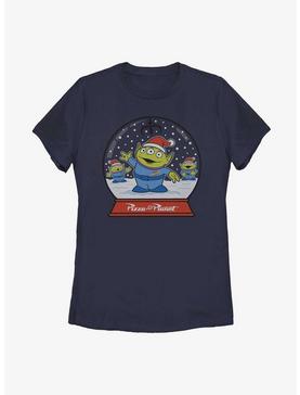 Disney Pixar Toy Story Pizza Planet Aliens Snow Globe Womens T-Shirt, , hi-res