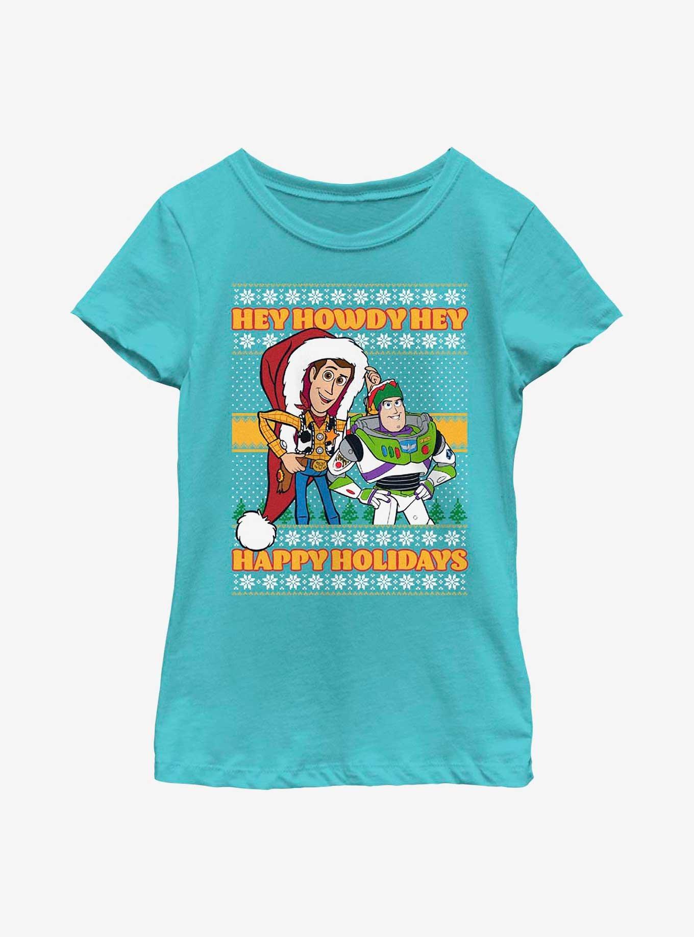 Disney Pixar Toy Story Howdy Holidays Youth Girls T-Shirt, , hi-res
