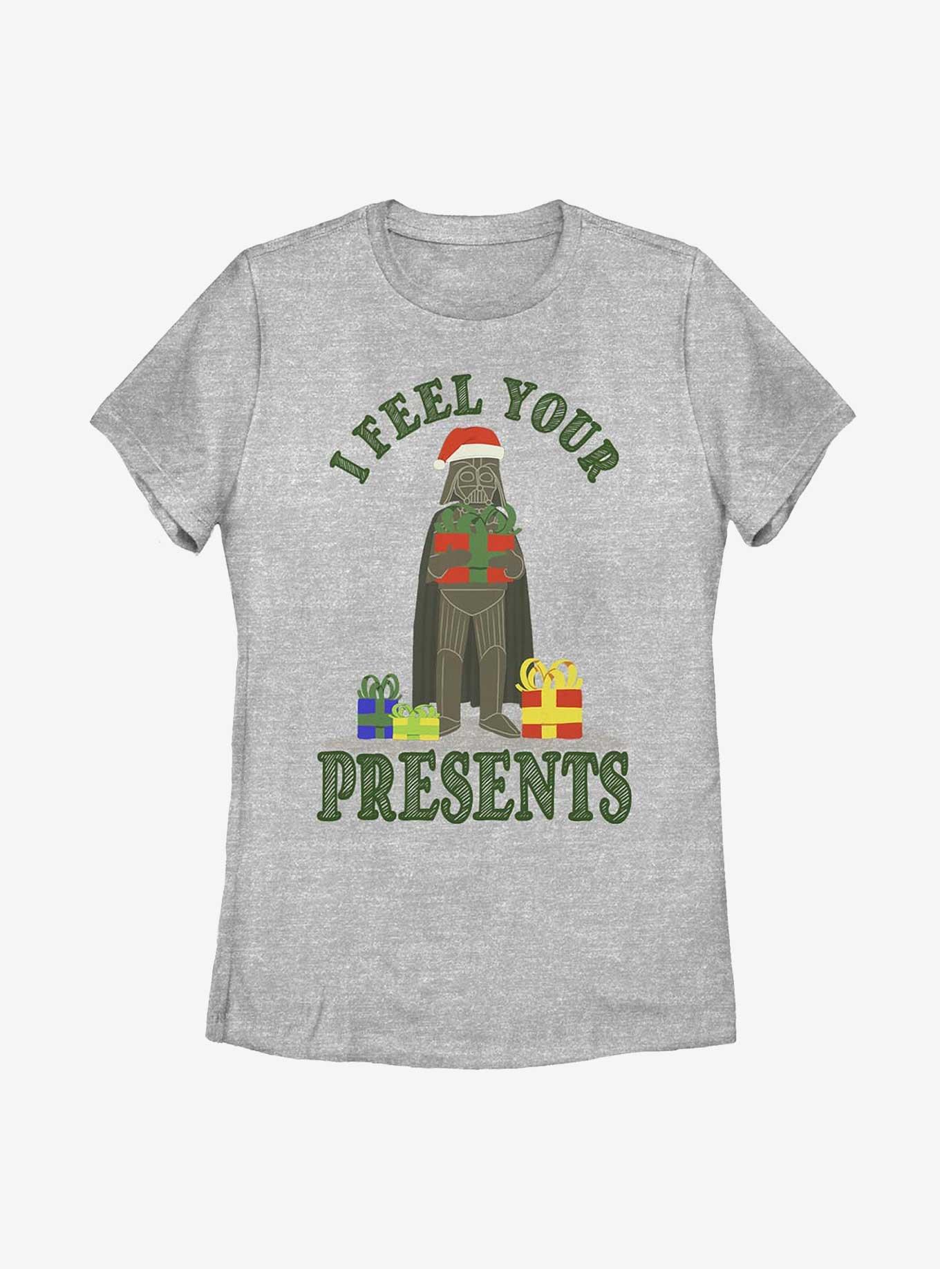 Star Wars I Feel Your Presents Womens T-Shirt, ATH HTR, hi-res