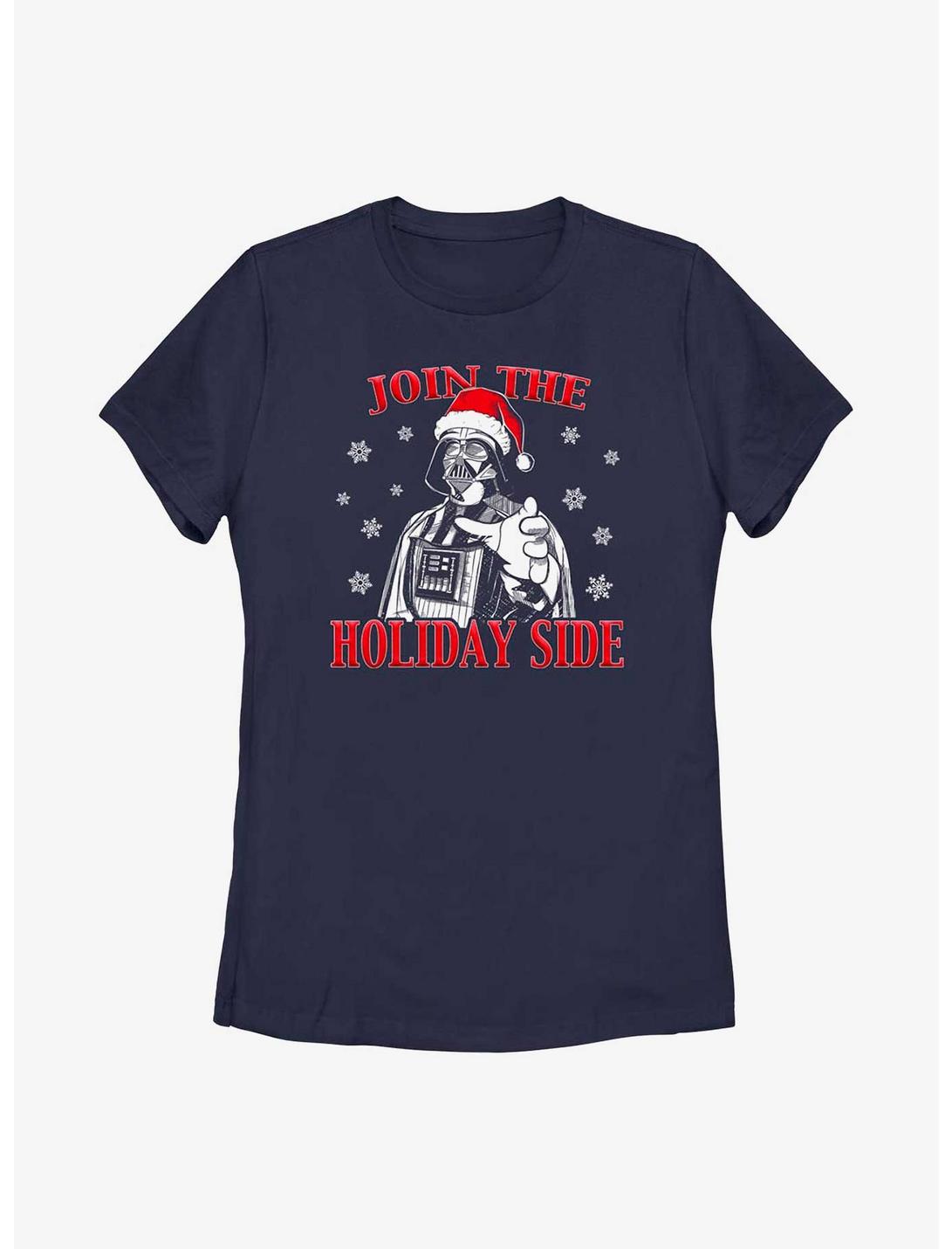 Star Wars Join The Holiday Side Womens T-Shirt, NAVY, hi-res