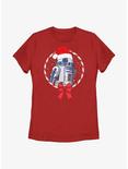 Star Wars R2-D2 Candy Cane Womens T-Shirt, RED, hi-res