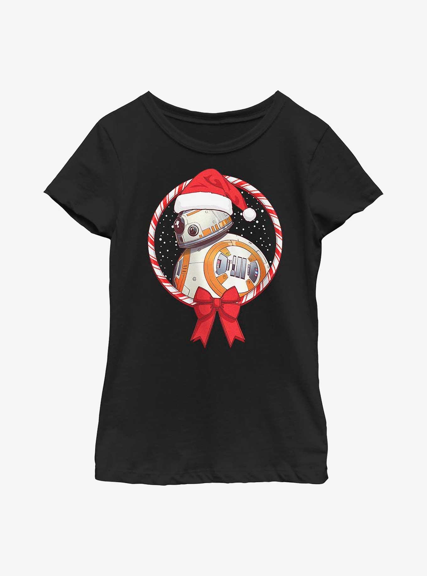 Star Wars BB-8 Candy Cane Youth Girls T-Shirt, , hi-res