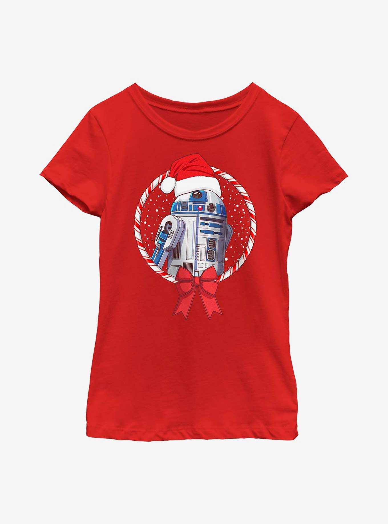 Star Wars R2-D2 Candy Cane Youth Girls T-Shirt, , hi-res