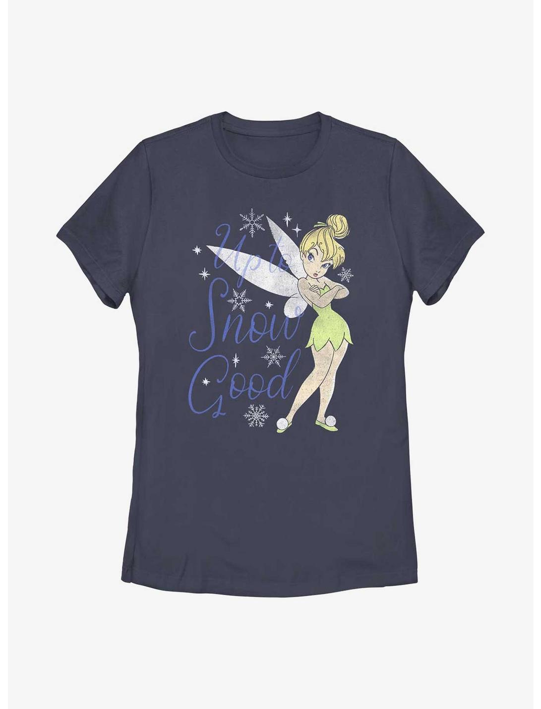 Disney Tinkerbell Up To Snow Good Womens T-Shirt, NAVY, hi-res