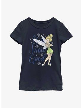 Disney Tinkerbell Up To Snow Good Youth Girls T-Shirt, NAVY, hi-res