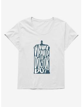 Doctor Who What Would The Doctor Do Girls T-Shirt Plus Size, WHITE, hi-res