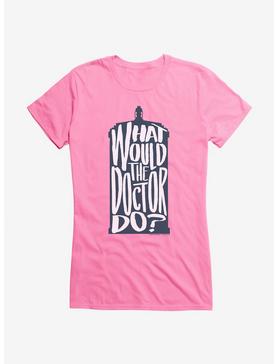 Doctor Who What Would The Doctor Do Girls T-Shirt, CHARITY PINK, hi-res
