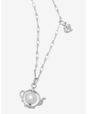 Disney Alice in Wonderland Pearl Teapot Necklace - BoxLunch Exclusive, , hi-res