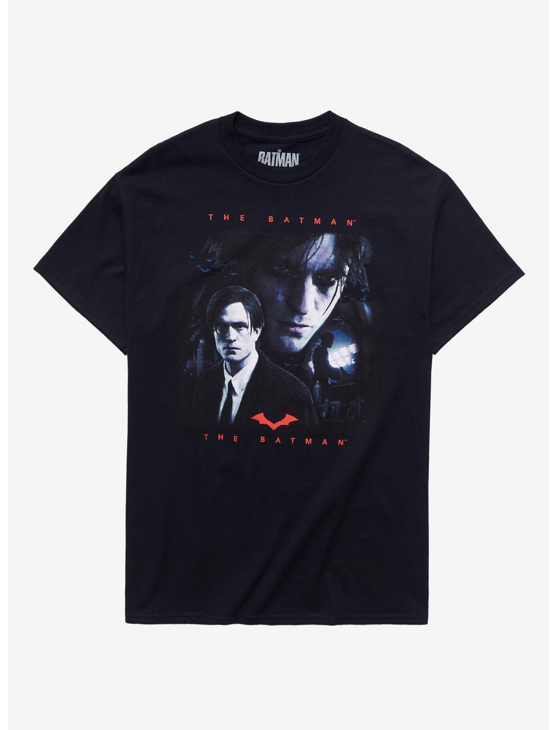DC Comics The Batman Bruce Wayne Collage T-Shirt, BLACK, hi-res