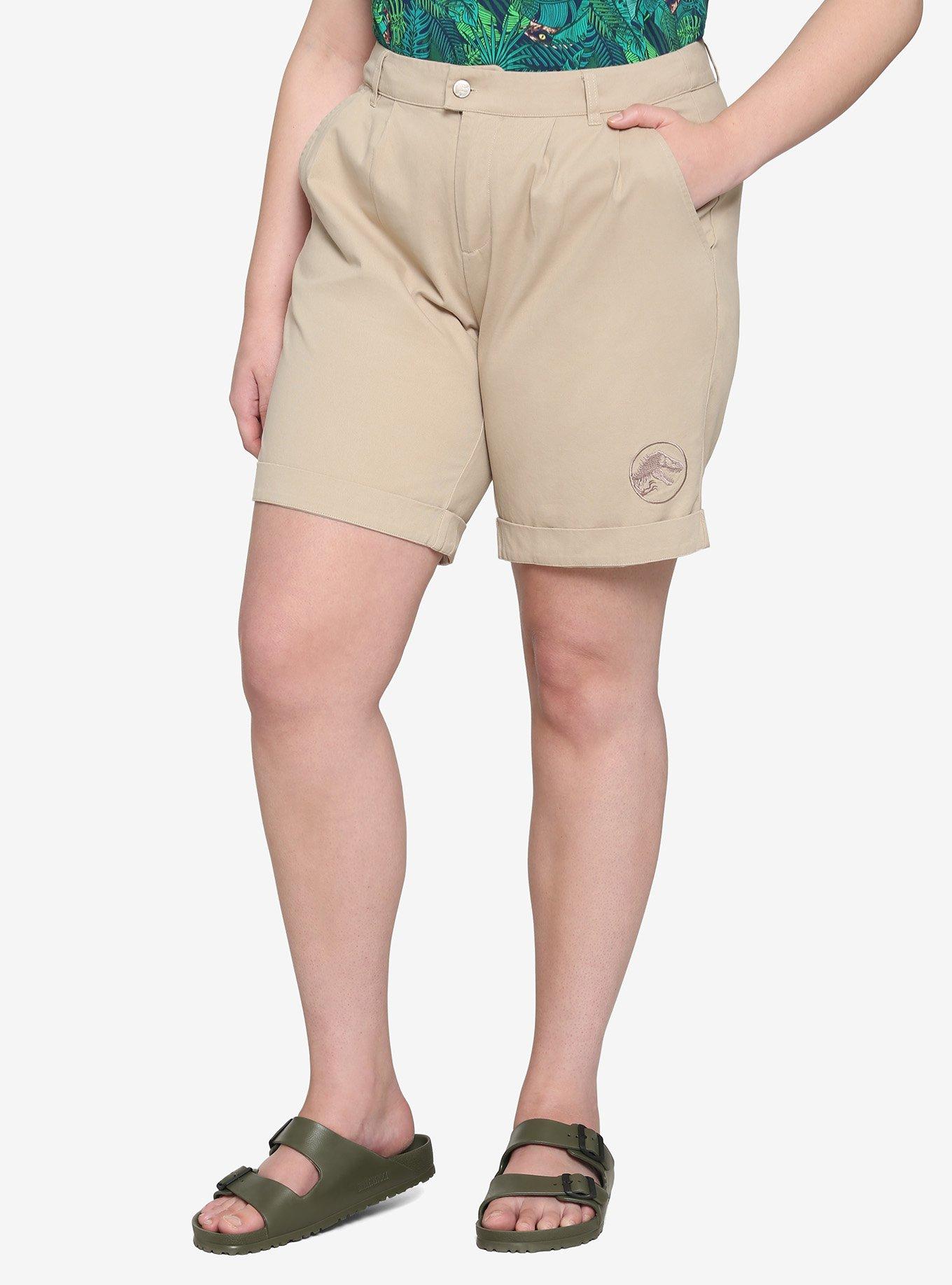 Her Universe Jurassic World Ellie Shorts Plus Size, MULTI, hi-res