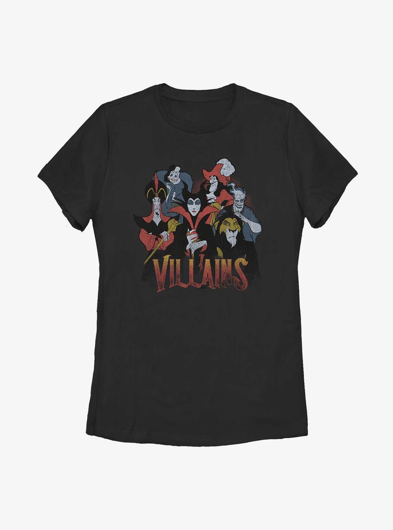 Disney Villains Vintage Youth Girl T-Shirt, BLACK, hi-res