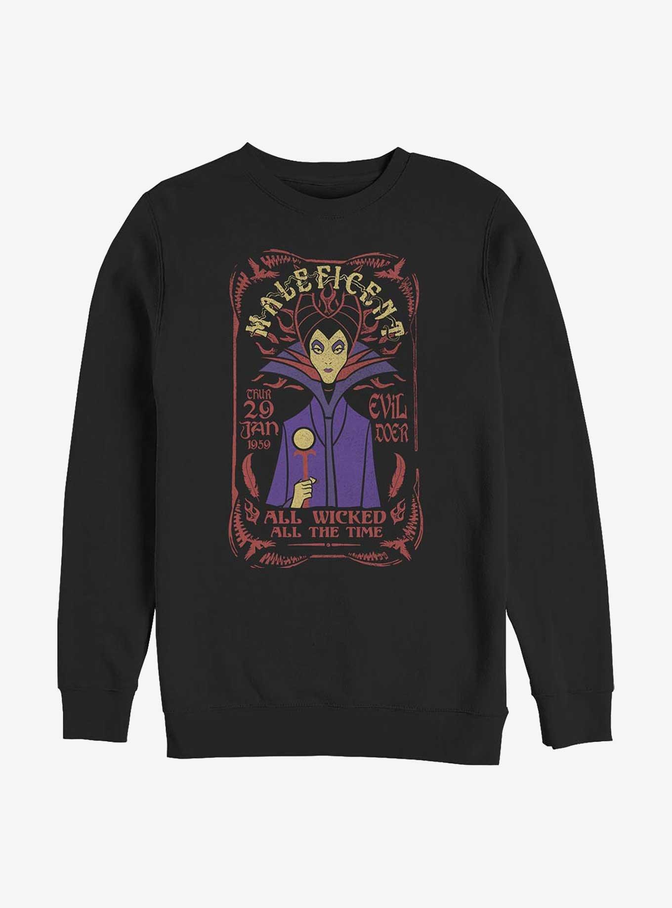 Disney Sleeping Beauty Maleficent Rock Poster Sweatshirt, , hi-res
