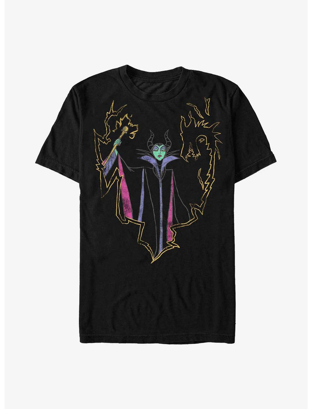 Disney Sleeping Beauty Maleficent Drawn Magic T-Shirt, BLACK, hi-res