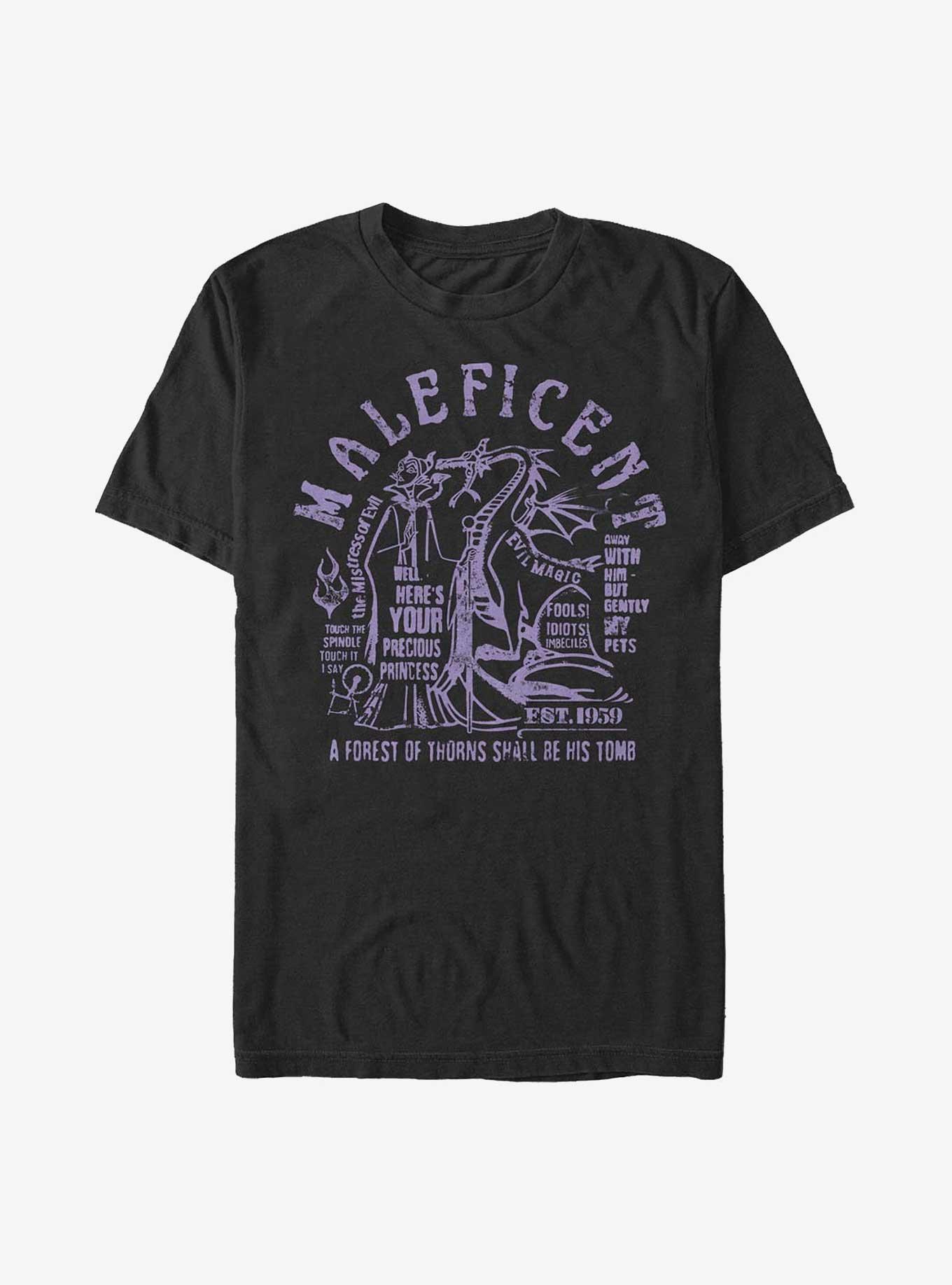 Disney Sleeping Beauty Maleficent Verbiage T-Shirt, , hi-res