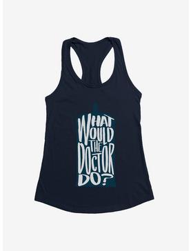 Doctor Who What Would The Doctor Do Girls Tank, NAVY, hi-res