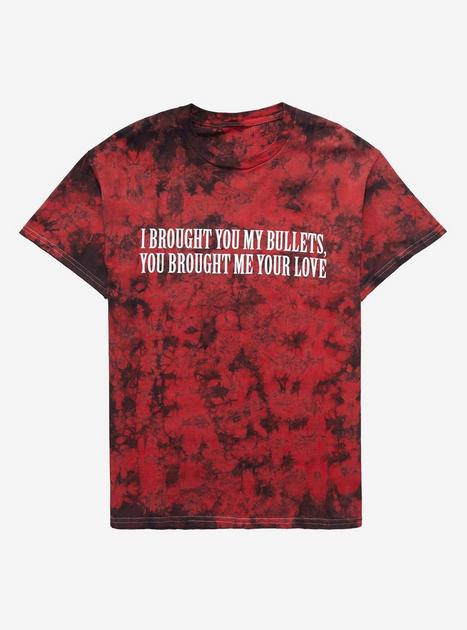 My Chemical Romance Brought You Bullets Red Wash Girls T-Shirt