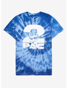 Tupac Fist Blue Tie-Dye Girls T-Shirt, , hi-res