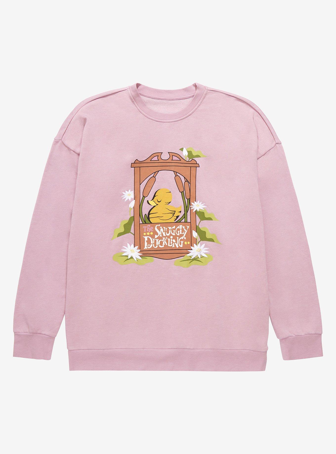 Disney Tangled The Snuggly Duckling Crewneck, LIGHT PURPLE, hi-res