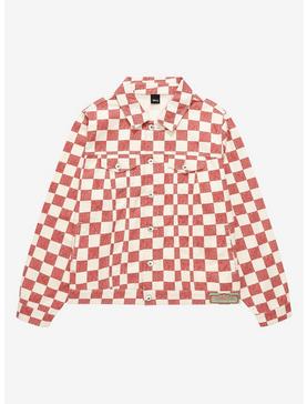 Disney Lady and the Tramp Tony's Restaurant Checkered Plus Size Denim Jacket - BoxLunch Exclusive, MULTI, hi-res