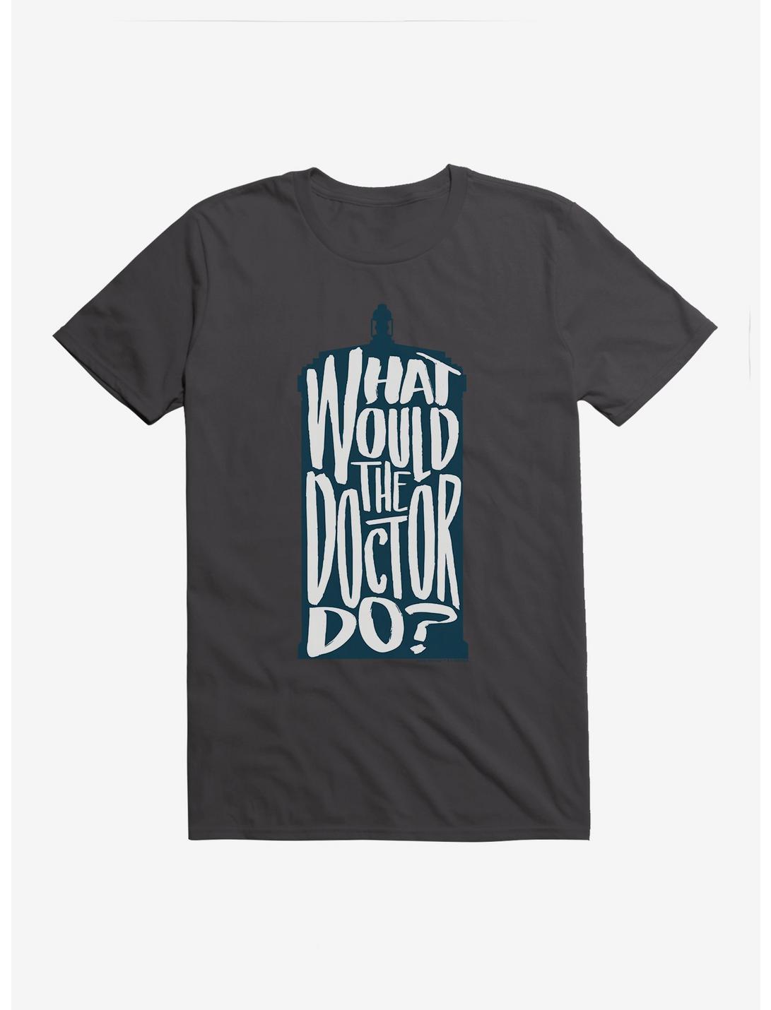 Doctor Who What Would The Doctor Do T-Shirt, DARK GREY, hi-res