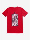 Doctor Who What Would The Doctor Do T-Shirt, RED, hi-res