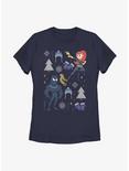 Marvel Black Panther & Black Widow Holiday Womens T-Shirt, NAVY, hi-res
