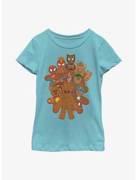 Marvel Avengers Gingerbread Cookies Youth Girls T-Shirt, , hi-res