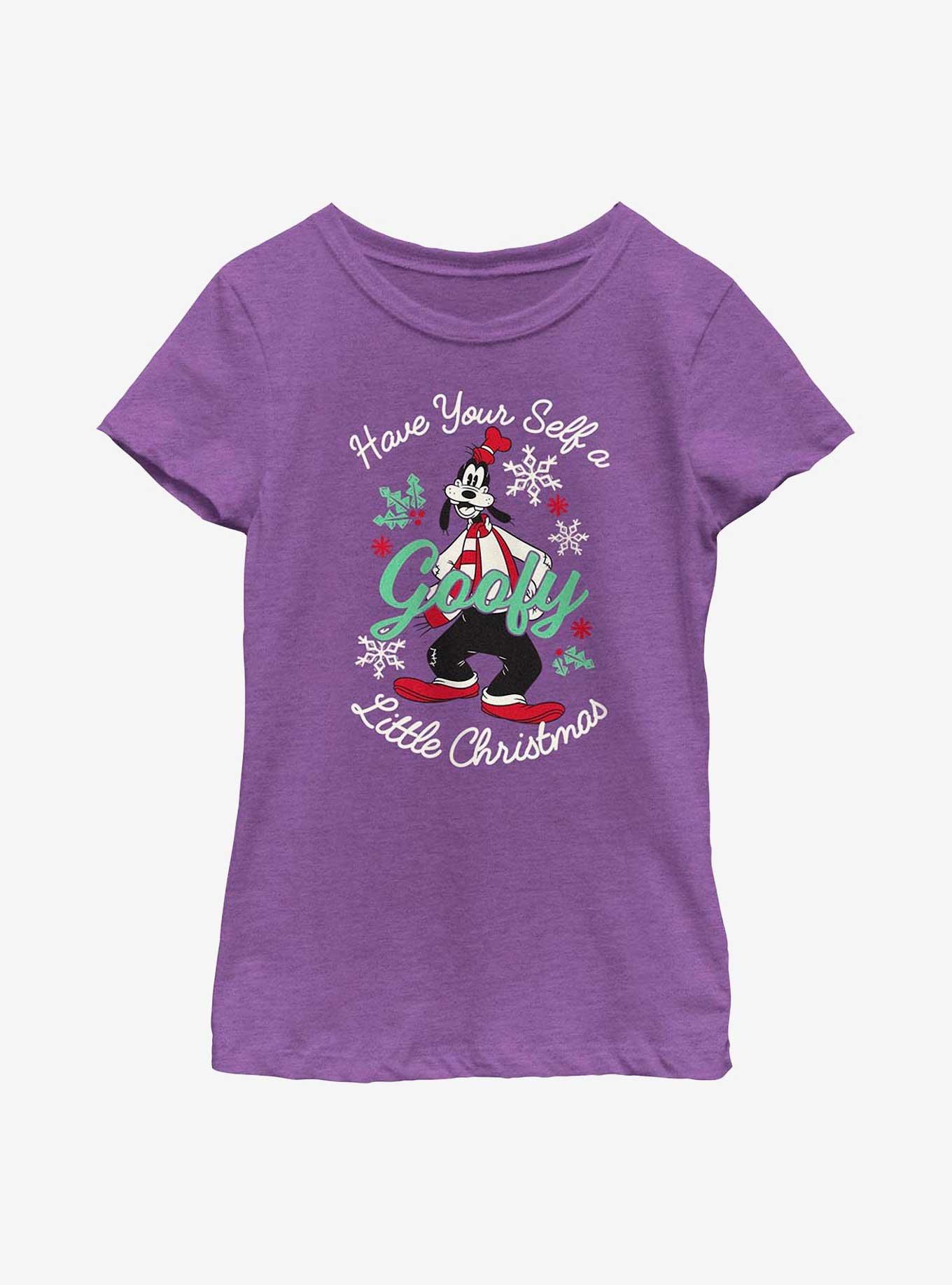 Disney Goofy Have Yourself A Goofy Little Christmas Youth Girls T-Shirt, PURPLE BERRY, hi-res