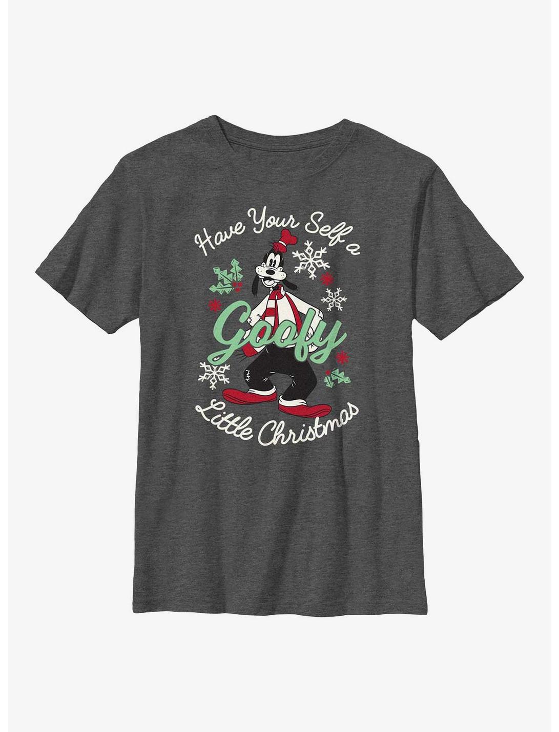 Disney Goofy Have Yourself A Goofy Little Christmas Youth T-Shirt, CHAR HTR, hi-res