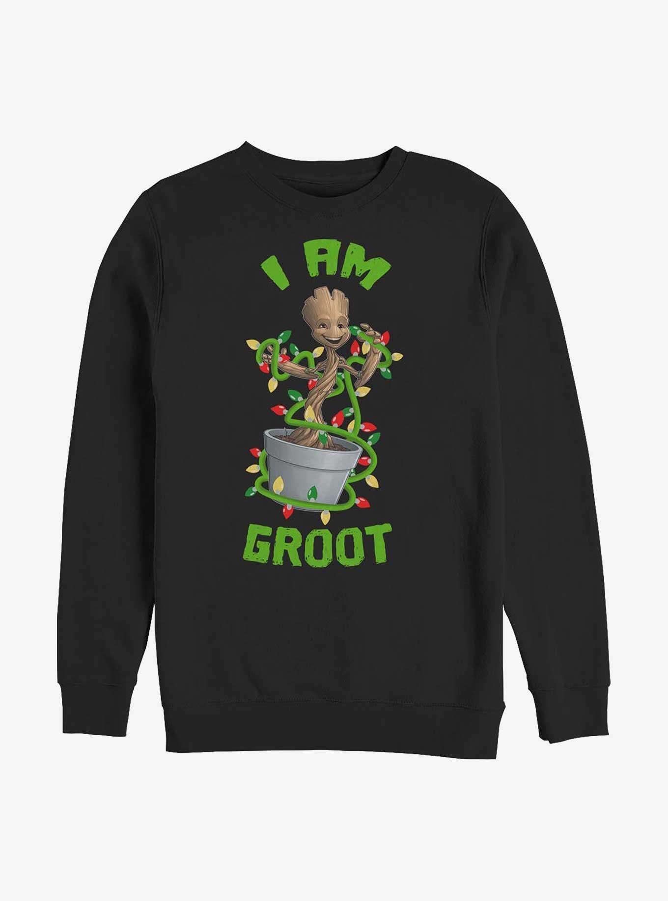 Marvel Guardians Of The Galaxy Holiday Groot Hoodie, BLACK, hi-res