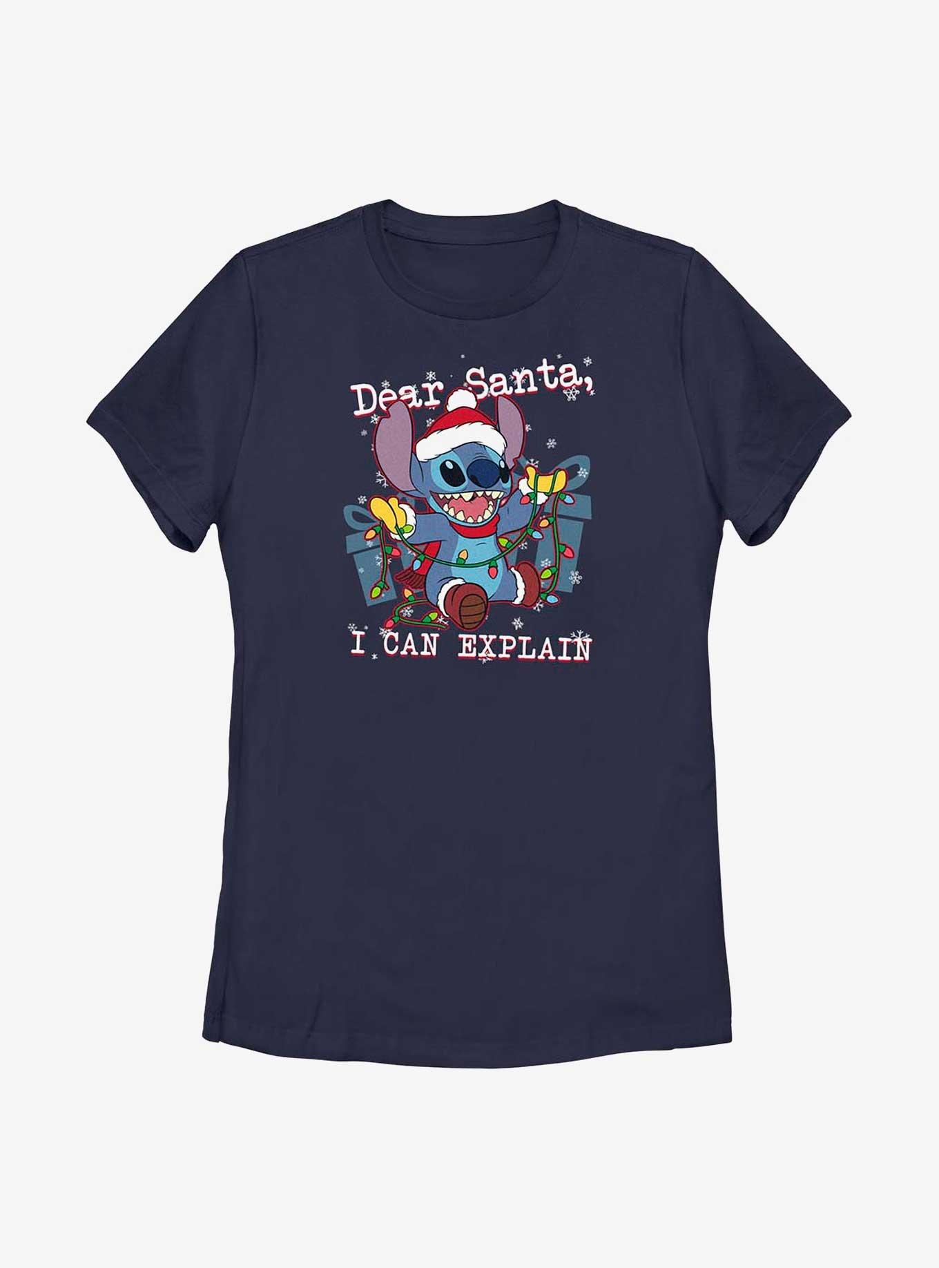 Disney Lilo And Stitch Dear Santa Womens T-Shirt, , hi-res