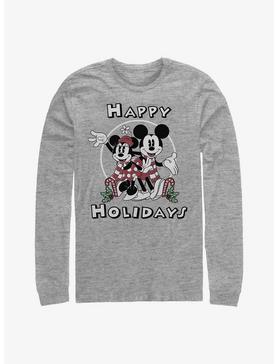 Disney Mickey Mouse & Minnie Mouse Happy Holidays Long-Sleeve T-Shirt, , hi-res