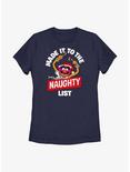 Disney The Muppets Animal Naughty List Womens T-Shirt, NAVY, hi-res