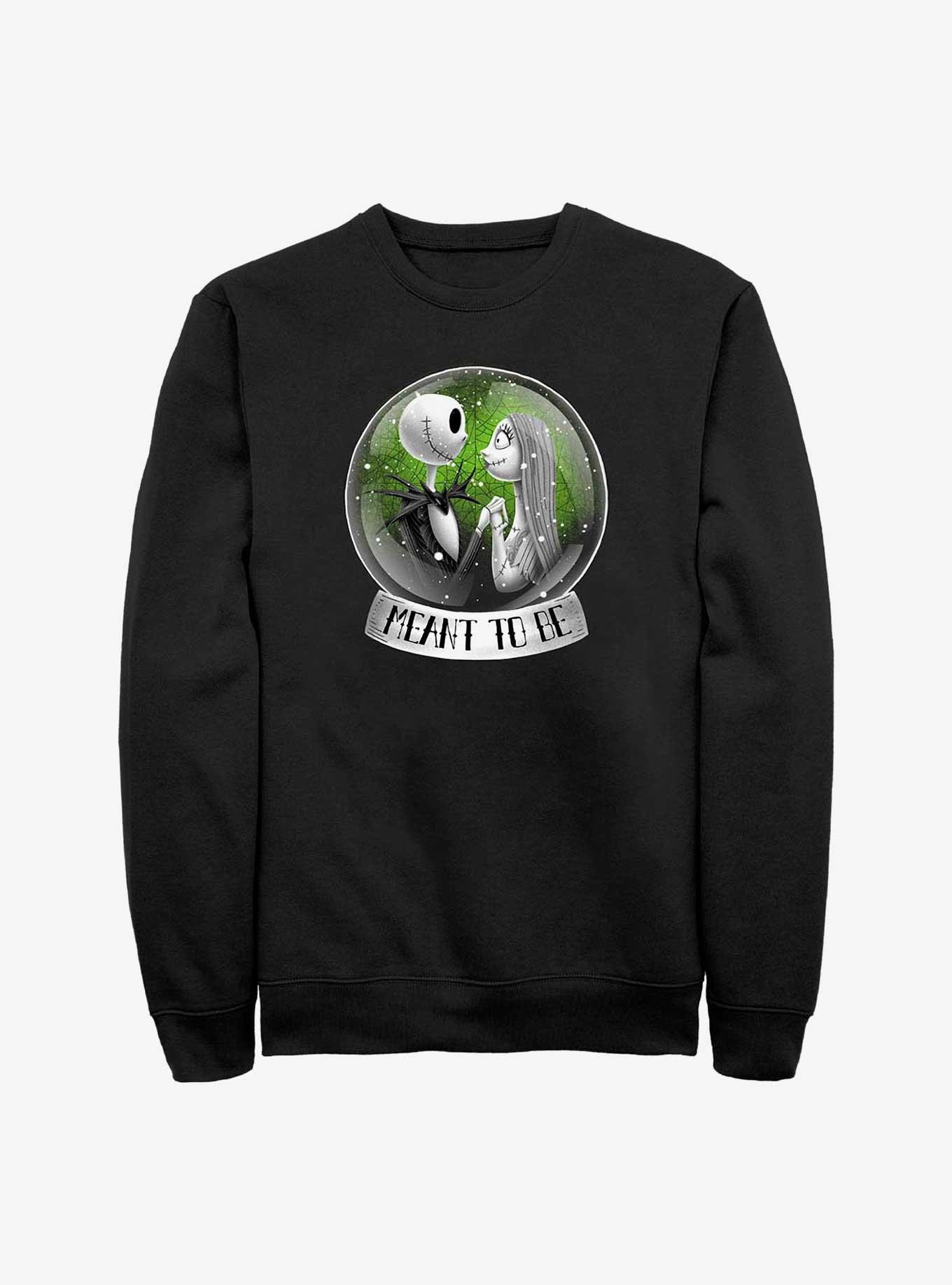 The Nightmare Before Christmas Jack & Sally Snow Globe Sweatshirt, , hi-res