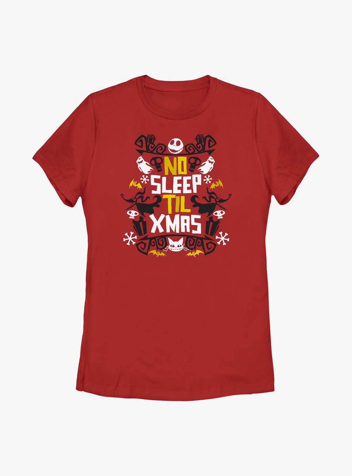 The Nightmare Before Christmas No Sleep Womens T-Shirt, , hi-res