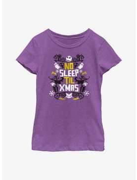 The Nightmare Before Christmas No Sleep Youth Girls T-Shirt, , hi-res