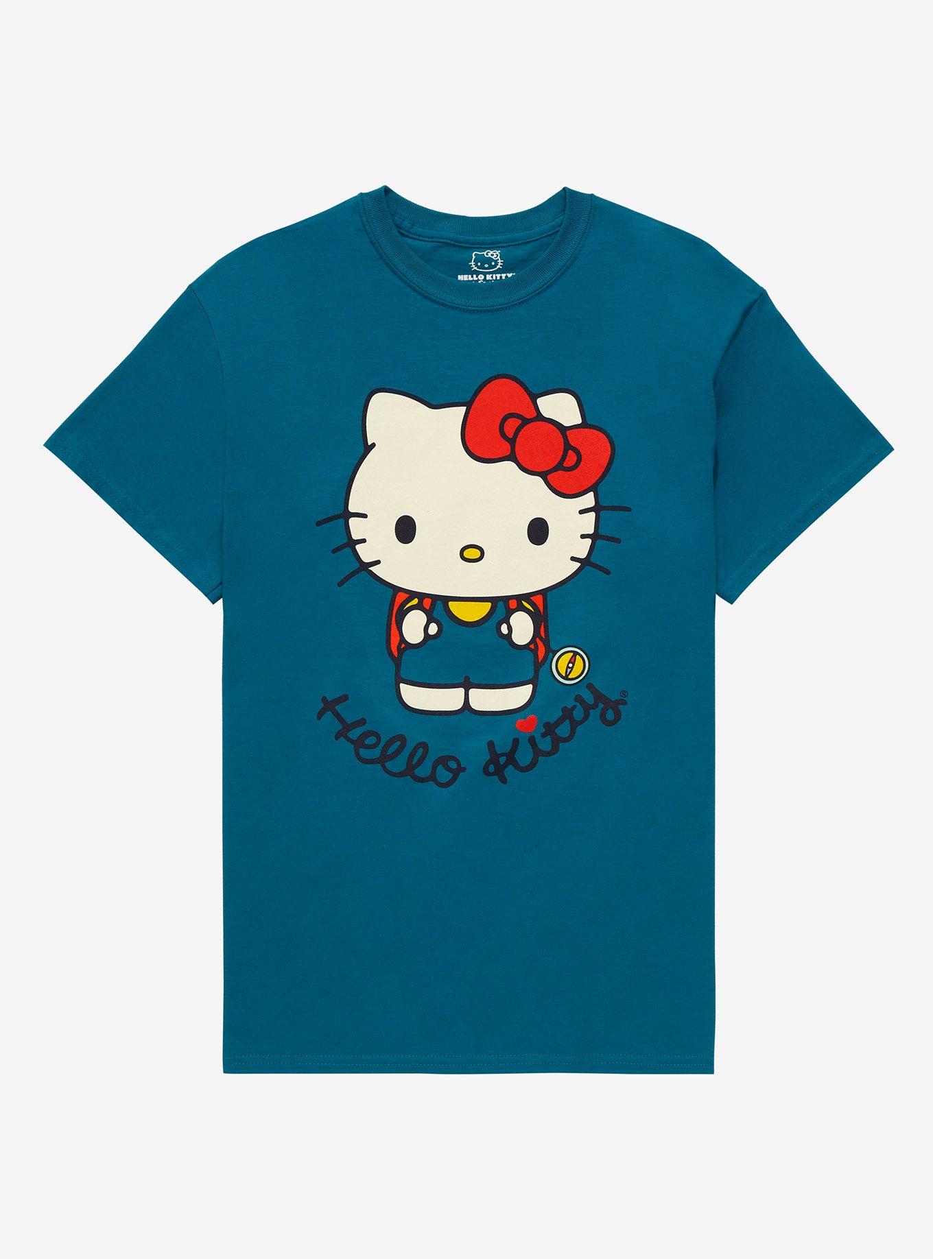 Sanrio Hello Kitty Don&rsquo;t Follow Me Women&rsquo;s T-Shirt - BoxLunch Exclusive, TEAL, hi-res