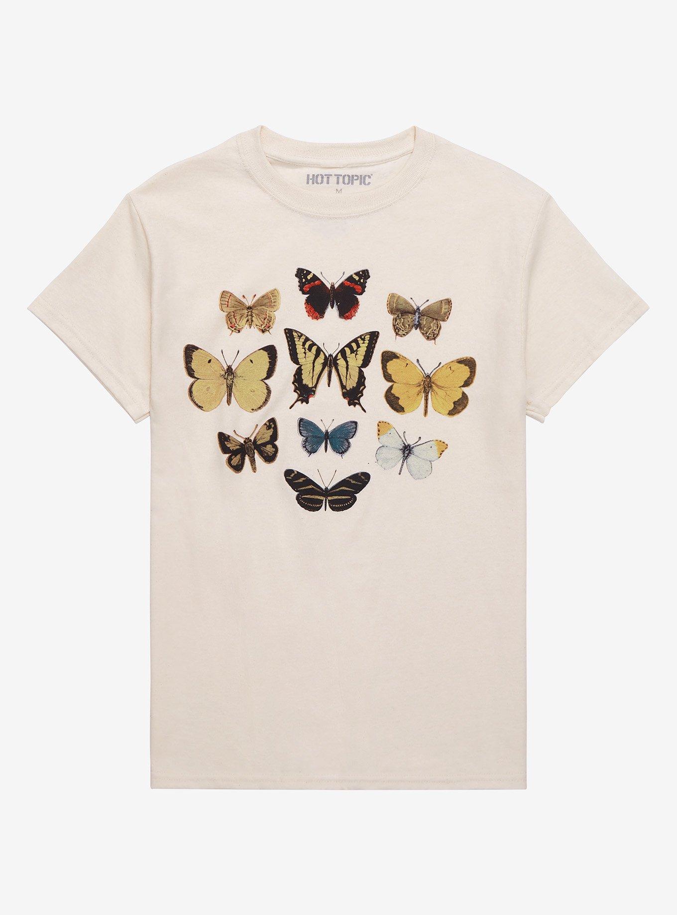 Moth Grid Boyfriend Fit Girls T-Shirt, MULTI, hi-res