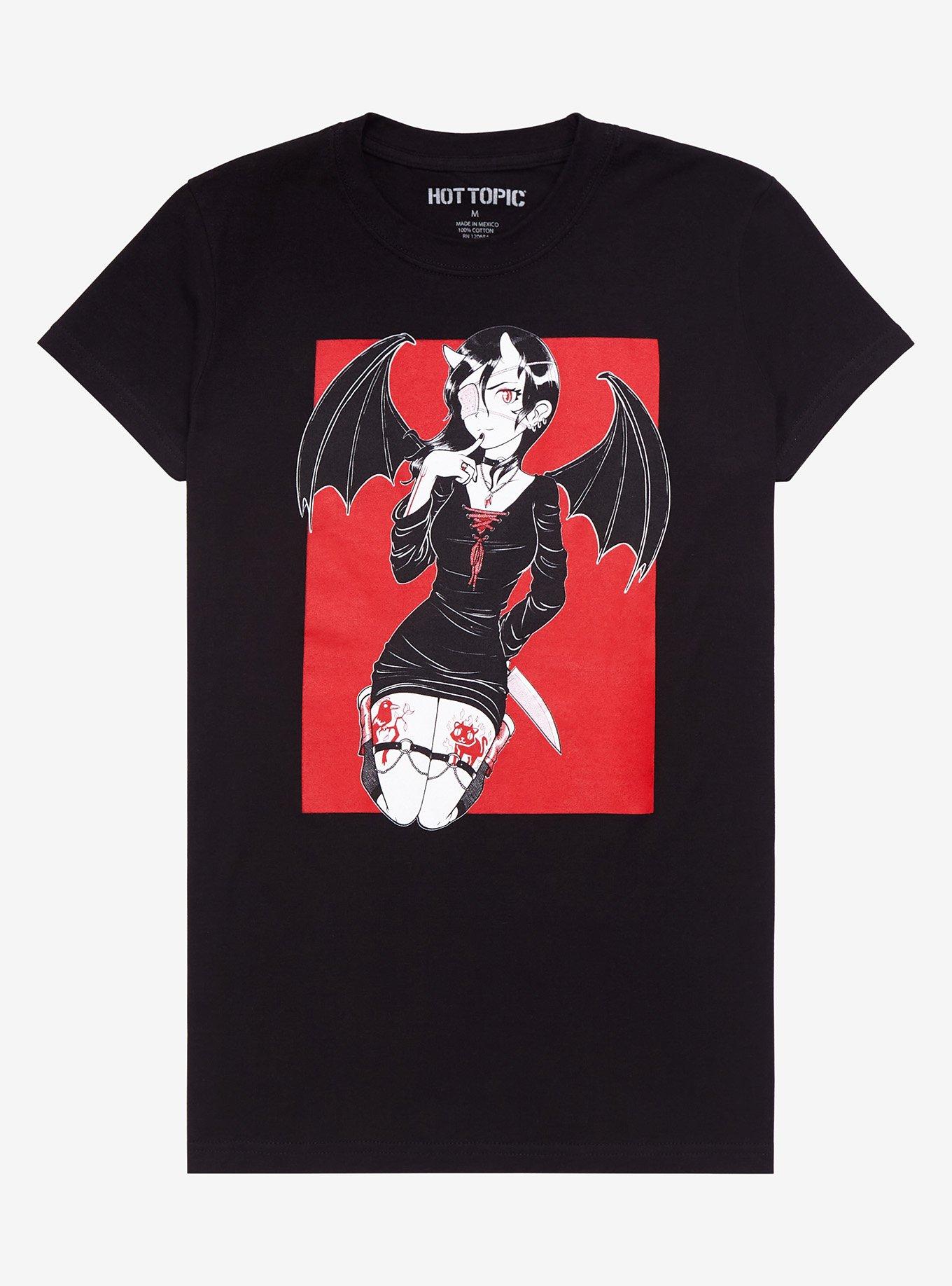Baddie Demon Girl Girls T-Shirt, MULTI, hi-res