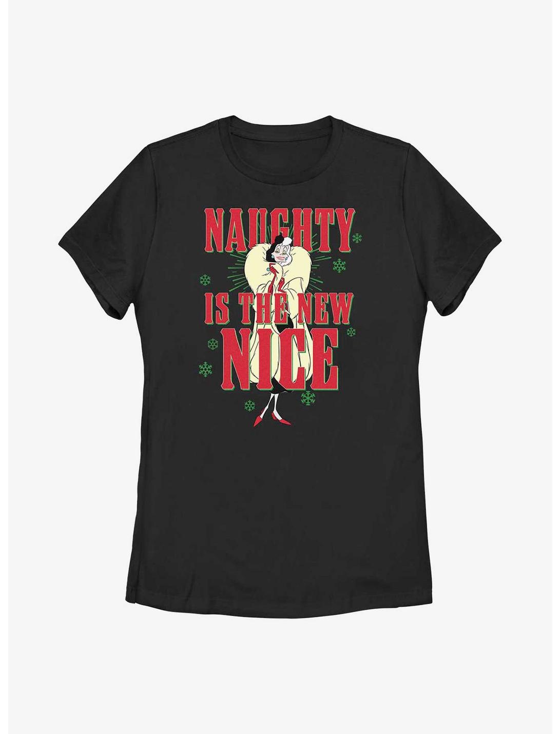 Disney Cruella Naughty Is The New Nice Womens T-Shirt, BLACK, hi-res