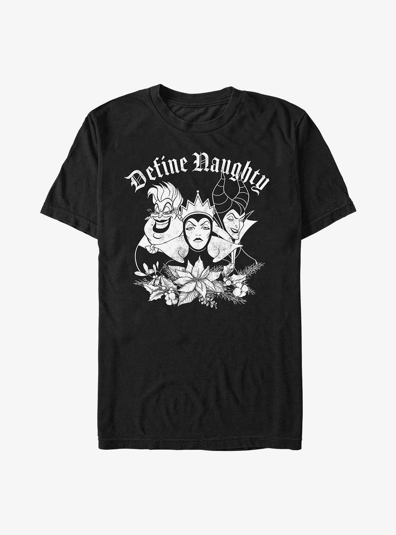 Disney Villains Define Naughty T-Shirt, BLACK, hi-res