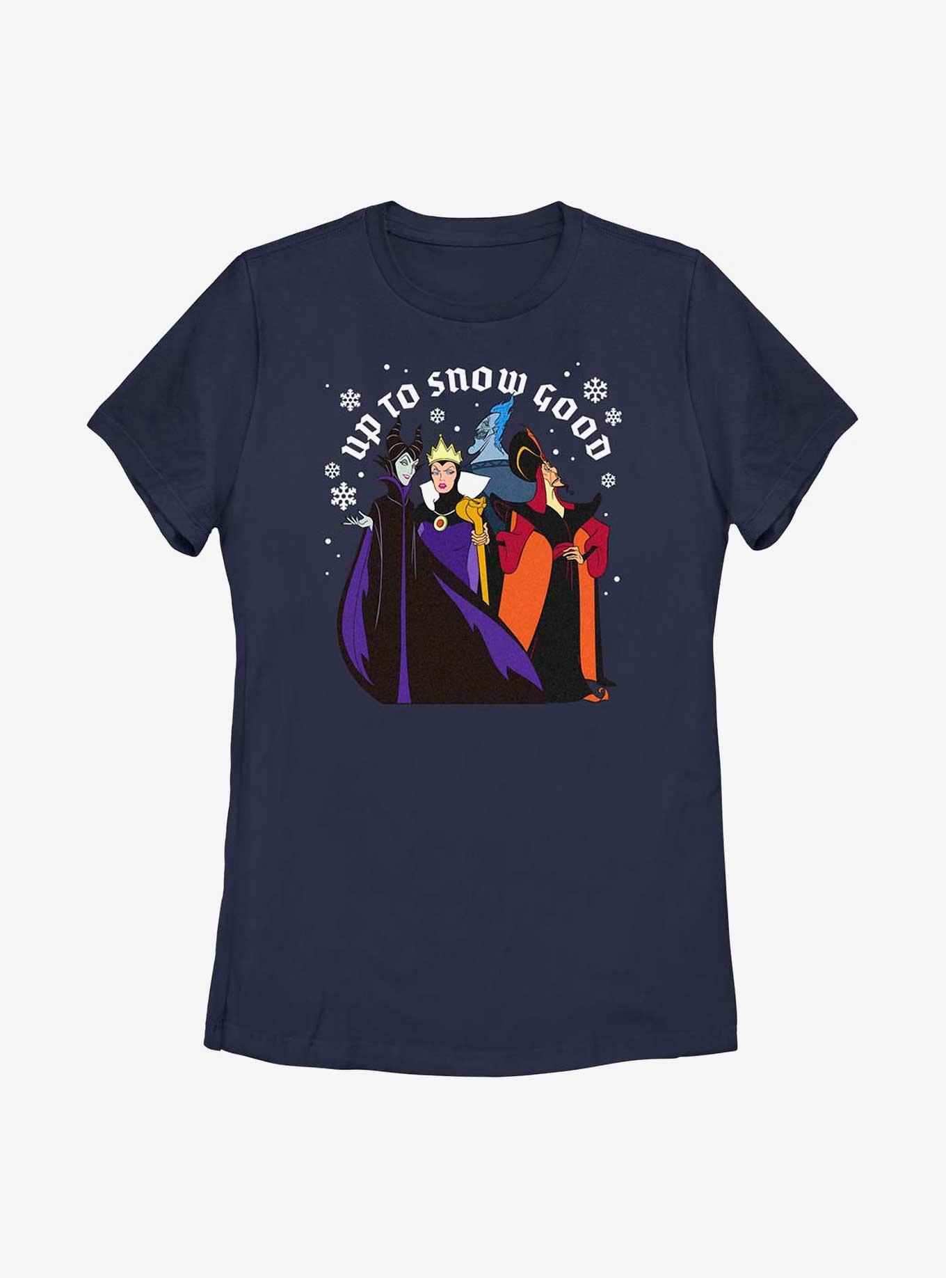 Disney Villains Up To Snow Good Womens T-Shirt, NAVY, hi-res