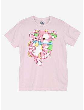 Mushroom Cow Boyfriend Fit Girls T-Shirt By Bright Bat Design, , hi-res