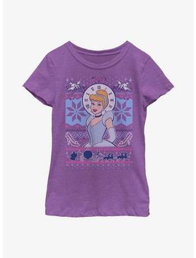 Disney Cinderella Ugly Sweater Pattern Youth Girls T-Shirt, , hi-res