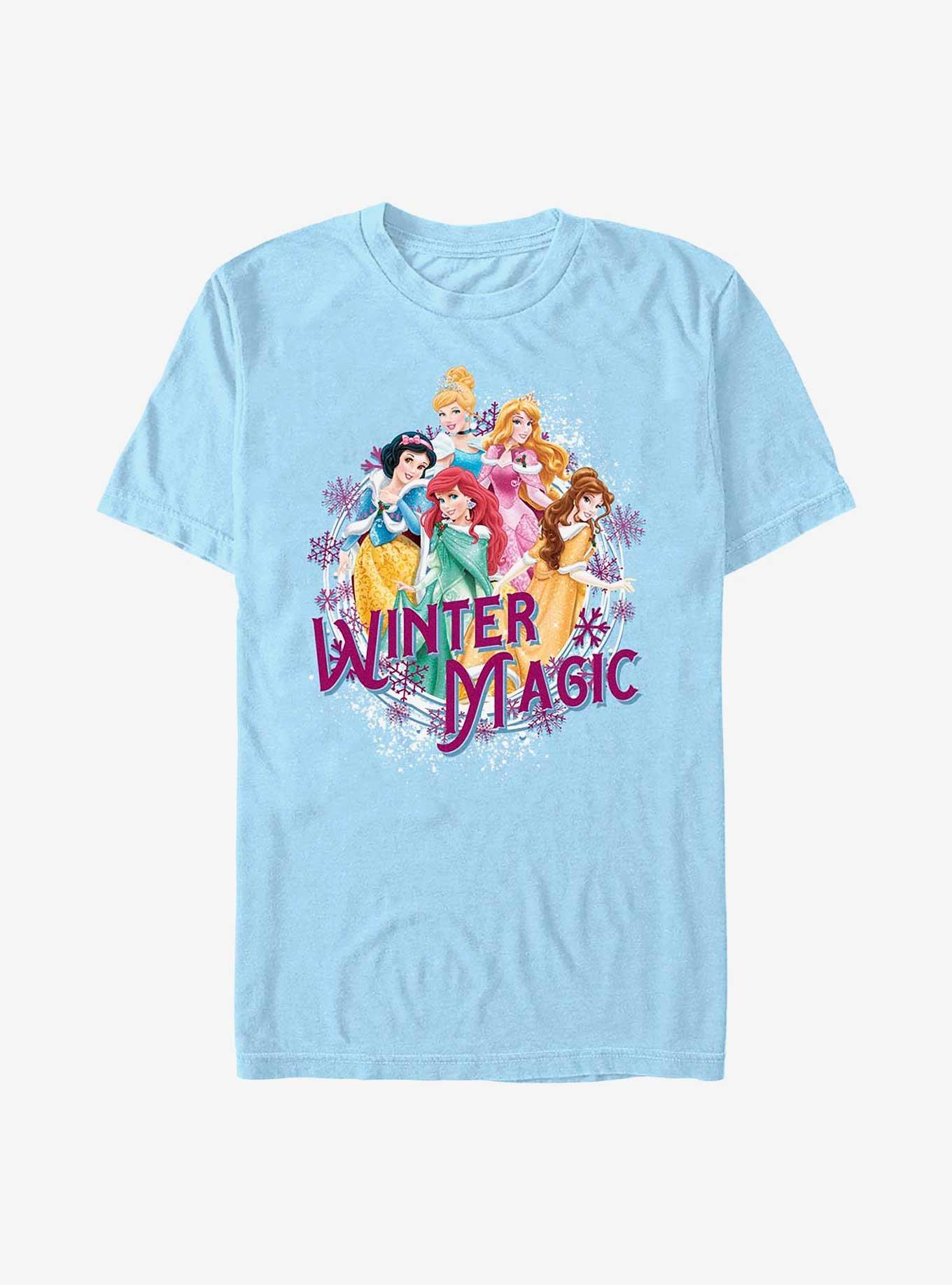 Disney Princesses Winter Magic T-Shirt, LT BLUE, hi-res
