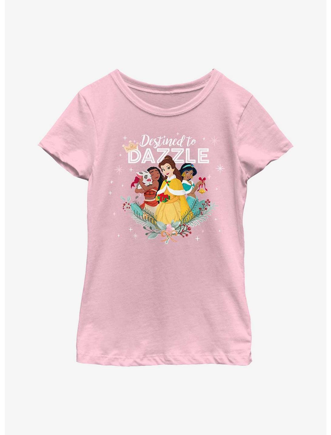 Disney Princesses Destined To Dazzle Youth Girls T-Shirt, PINK, hi-res