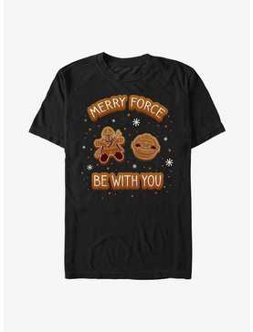 Star Wars The Mandalorian Merry Force Be With You Cookies T-Shirt, , hi-res
